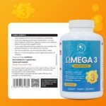 Omega 3 1000mg: 90 Softgels 180mg EPA, 120mg DHA 1.5:1 EPA:DHA Ratio Vitamin E Pure Fish Oil + Tocopherols for Heart, Brain & Eye Health. High Strength, Pure, Odour-Free, No Fishy Aftertaste - Image 9