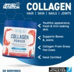 Applied Nutrition Collagen Powder - Hydrolysed Bovine Collagen Protein, Halal, Healthy Skin, Hair, Nails (Unflavoured) (150g - 30 Servings) - Image 4
