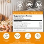 Organic India Turmeric Formula, Organic Turmeric Root with Curcumin and Trikatu, Certified Organic & Vegan, 90 Capsules - Image 5