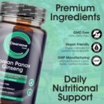 Panax Ginseng Capsules |10,000mg Korean Ginseng Per Capsule | 20% Ginsenosides | 90 Day Supply | Vegan High Strength Extract for Men & Women - Image 4