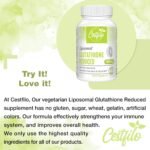 Liposomal Glutathione Reduced 1300 mg, Active Form L Glutathione Reductase (GSH), Powerful Antioxidant for Optimal Cell Protection (60 Count (Pack of 4)) - Image 7
