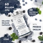 Bio Cultures Complex [ 120 Billion CFU ] 30x Bacterial Strains incl. Lactobacillus Acidophilus & Bifidobacterium per Serving - 90 Capsules - 3rd Party Tested - Image 3