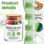 Positive Messages in a Jar | Motivational Support Jar | Encouragement Cards with Uplifting Quotes for Stress Relief, Wellness, Mindfulness, Daily Positivity for Women Men Friends - Image 7