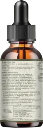 Cholesterol Support Drops with Citrus Bergamot & Plant Sterols – Heart & Lipid Health Supplement with Soursop, Olive Leaf, Vitamins D & C – Natural Vegan Liquid Drops, Alcohol-Free, 2 fl oz (60ml) - Image 3