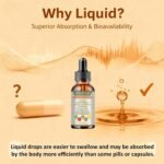 Cholesterol Support Drops with Citrus Bergamot & Plant Sterols – Heart & Lipid Health Supplement with Soursop, Olive Leaf, Vitamins D & C – Natural Vegan Liquid Drops, Alcohol-Free, 2 fl oz (60ml) - Image 5