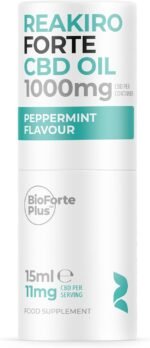 Reakiro Forte CBD Oil Peppermint 1000mg, 15ml I 11mg Cannabidiol CBD Oil per Serving I Enhanced BioAvailability I with Refreshing Peppermint Essential Oil I Stress Relief - Image 12