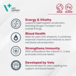 Vet Expert Hemovet Iron Supplement for Dogs – Supports Healthy Blood Cells and Hematopoietic Function, Essential Vitamins & Minerals – 60 Tablets - Image 4