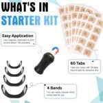 New & Improved Magnetic Nasal Strips Starter Pack Black | Magnetic Nasal Strips Anti-Snoring Nasal Strips 30 Day Supply | Magnetic Anti-Snoring Sleep Nasal Strips for Men and Women - Image 4