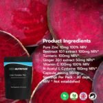 Liver Care & Detox Capsules High Strength | Zinc, Beetroot, Vitamin C & Ginger | Essential Natural Ingredients for Healthy Liver Function | 60 Vegan Capsules - Image 5