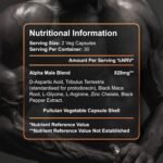 Alpha Male by Pure Labs – 60 Capsules | Male Vitality & Energy Support | Formulated to Maintain Normal Testosterone Levels - Image 6