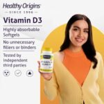 Healthy Origins, Vitamin D3, Softgels Each with 10,000 IU, 120 Softgels, Gluten-Free, Soy-Free - Image 4
