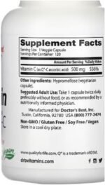 Doctor's Best - Vitamin C with Q-C, 500mg | Immune System Support - 120 Vegetarian Capsules - Image 3