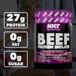 NXT Beef Protein Isolate 540g - High Protein Powder in Natural Amino Acids - Paleo, Keto Friendly - Dairy and Gluten Free | 540g (Black Grape) - Image 5