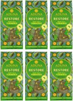 Aduna Organic Restore Green Super Tea | Natural Herbal Infusion With African Green Tea, Turmeric & Citrus | Superfood Tea for Digestive Health & Immunity | 15 Biodegradable Pyramid Bags x 6 Packs - Image 4