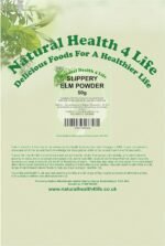 Natural Health 4 Life 100% Pure Inner Bark Slippery Elm Powder - Support Gut Health, Vegan - 50g Slippery Elm Powder Bag - Image 3