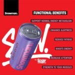 SNOWMAN Functional Fat Free Natural Energy Drink - Sugar Free - Caffeine Drink - 12 Pack - Gift Set - Made in EU (12 PACK, GRAPE BOOST) - Image 4