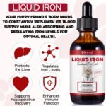 Liquid Iron Supplements for Cats,60ML Cat Vitamins and Supplements with Vitamin C and B12,Supports Anemia,Promotes Blood Health, Helps with Formation of Red Blood Cell - Image 3