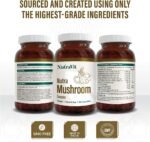 NutraMushroom - Comprehensive Mushroom Complex, with 6000mg of Shiitake, Maitake, Reishi, Chaga, Cordyceps and Lion’s Mane - with Added Vitamin C, D & Zinc - NutraVit, 30 Capsules - Image 3