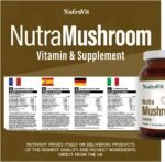NutraMushroom - Comprehensive Mushroom Complex, with 6000mg of Shiitake, Maitake, Reishi, Chaga, Cordyceps and Lion’s Mane - with Added Vitamin C, D & Zinc - NutraVit, 30 Capsules - Image 6