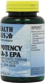 Health Plus High Potency Omega-3 EPA 1000mg (33:22) Fish Oil Supplement - 90 Capsules - Image 3