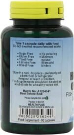 Health Plus High Potency Omega-3 EPA 1000mg (33:22) Fish Oil Supplement - 90 Capsules - Image 6