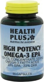 Health Plus High Potency Omega-3 EPA 1000mg (33:22) Fish Oil Supplement - 90 Capsules - Image 8