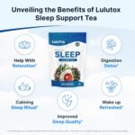 LULUTOX Bedtime Herbal Tea - 28 Pyramid Bags for Deep Sleep - Natural Calming Tea for Adults - Image 5