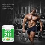 Bandini® BCAA 211 Powder 400g - 66 Servings - Branched Chain Amino Acids BCAAs 2:1:1 Supplement - Pre & Intra Workout, Recovery Energy Drink with L Leucine, L Isoleucine, L Valine - 100% Vegan, Orange - Image 4