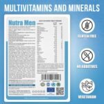 Trèsible Men's Multivitamins and Minerals | Nutra Men 28 Tablets | 33 Essential Nutrients | Primrose Extract and Ginkgo Biloba | Vegetarian, Gluten Free, Halal | No Synthetic Binders or Coating - Image 3