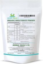 Herbal Magic's’s Organic Wheatgrass Powder, Natures Most prized Plant, Ideal for Juice,Wheat Grass Shots, Smoothies, Superfood - of&G UK Organic Certified 100g - Image 3