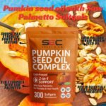 300PCS Pumpkins Seed Oil Capsules,Pumpkin&Seed Oil 2 in 1 for Hair Growth, Cold Pressed, Supports Hair, Heart, Skin Supplement,Pumpkins Seed Extract Powder,PumpkinSeed Herbal Supplement - Image 3