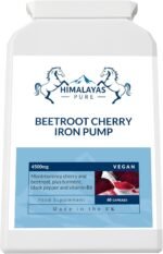 Beetroot Cherry Iron Pump Plus – 4500mg Mega Blend for Energy, Stamina & Immunity – 60 Capsules with Superfoods & Nutrient Allies - Image 5