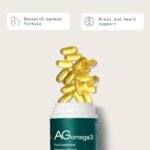 AG1 Omega 3 Fish Oil Supplement Softgel Capsules | EPA & DHA Fatty Acids from Wild-Caught Fish | 90 Count 2,000 mg Athletic Greens - Image 3