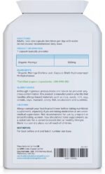 Pure Organic Moringa Oleifera 500mg 120 Capsules - no fillers or Flowing Agents - 100% Natural Soil Association Certified High Strength Superfood with All Essential Amino Acids - Image 3