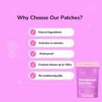 Menopause Patches 30 Pack, Natural Ingredients, 24-Hour Waterproof Wear - Image 3