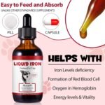 Liquid Iron Supplements for Cats, Cat Supplement with Vitamin C and B12, Supports Anemia, Promotes Blood Health, Helps with Formation of Red Blood Cell, Easy Digest and Absorbed, 60ML - Image 3