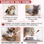 Liquid Iron Supplements for Cats, Cat Supplement with Vitamin C and B12, Supports Anemia, Promotes Blood Health, Helps with Formation of Red Blood Cell, Easy Digest and Absorbed, 60ML - Image 7