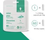L theanine Supplements (60) | 250mg l-theanine Powder per Capsule - 1 A Day | GABA Supplements Support | Aids Relaxation Without Sedation | 2 Month Supply | Lab-Tested - Image 4