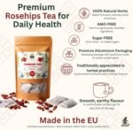 Rosehip Tea 20 Bags | Rose Hip Tea Blend - Premium Green Tea, Herbal Teas Assortment | Ideal for Ice Preparation, Herbal Bags, 30g - Image 3