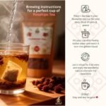 Rosehip Tea 20 Bags | Rose Hip Tea Blend - Premium Green Tea, Herbal Teas Assortment | Ideal for Ice Preparation, Herbal Bags, 30g - Image 5