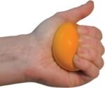 Aidapt Hand Squeeze Ball (Stress Ball), Hand Grip Strengthened balls Finger Therapy Squeeze Training. Adults and Children. Physical Therapy & Rehab. Relaxation, Stress relief Squeezing. Orange - Image 3
