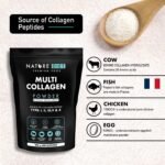 Nature Diet Multi Collagen Powder Unflavored 400G, Hydrolysed Highly Bioavailable Collagen Peptides Type: I, II, III, V and X, Protein Powder, Collagen Supplements for Woman - Image 3