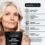 Nature Diet Multi Collagen Powder Unflavored 400G, Hydrolysed Highly Bioavailable Collagen Peptides Type: I, II, III, V and X, Protein Powder, Collagen Supplements for Woman - Image 4