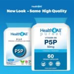 Health4All P5P 50mg 60 Capsules 2 Month Supply, Biologically Active Vitamin B6 P-5-P Pyridoxal 5'-Phosphate with Magnesium Citrate for Tiredness & Fatigue, Pure Vegan P5P Supplement | Made in UK - Image 3