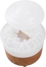 Raindrop Humidifier and Aroma Essential Oil Diffuser with 7 Color Night Light, Quiet Mist for Bedroom, Sleep Aid and Relaxation with Remote Control(White) - Image 4