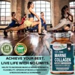 Nutrabytes 100% Pure Marine Collagen Supplement, 1,250mg (180 Capsules) | Type 1 Hydrolysed Peptides for Skin, Hair, Nail, Joint & Bone Health | Premium Highly Bioavailable Naticol | 3 Month Supply - Image 5