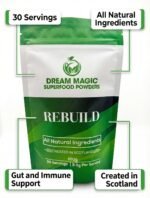 Green Superfood Powder, 30 Servings | Gut Health, Digestion & Immune Support | Vegan Daily Greens with Spirulina, Chlorella, Moringa & Wheatgrass | Great for Smoothies | 100g - Image 4