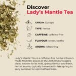 Teapro Lady Mantle Herbal Tea Loose Leaf 100g | Lady's Alchemilla Vulgaris Herb | Caffeine-Free Herbal Infusion | Period Cramp & Hormone Balance Tea for Women | Natural Lady Mantle Loose Tea - Image 3