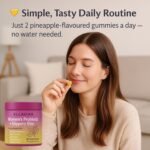 Women’s Probiotic + Slippery Elm Gummies – Pineapple Flavor | Supports Intimate Balance, pH & Healthy Flora | 60 Gummies - Image 3