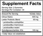 Women’s Probiotic + Slippery Elm Gummies – Pineapple Flavor | Supports Intimate Balance, pH & Healthy Flora | 60 Gummies - Image 8